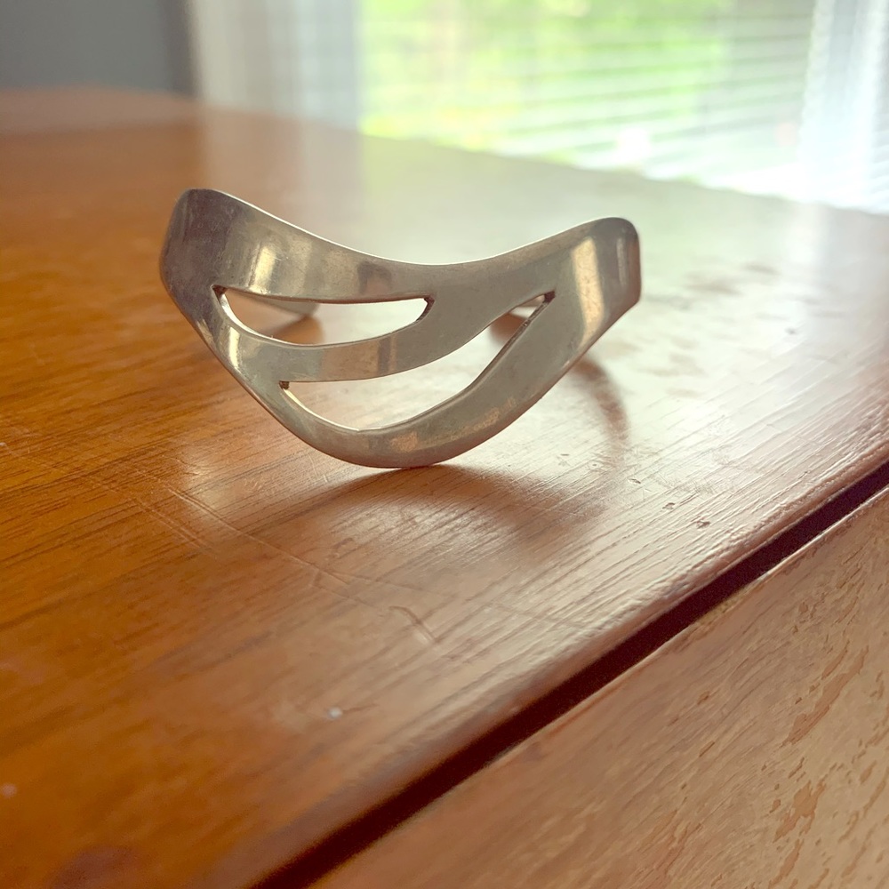 Vintage Taxco Sterling Silver Cuff